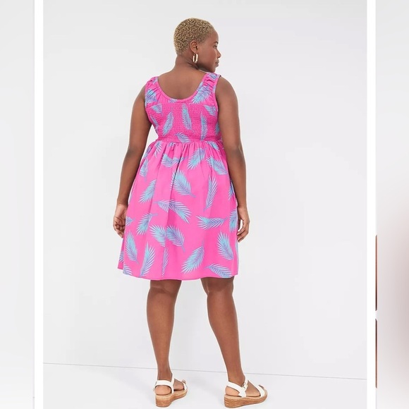 Lane Bryant Smocked-Bodice Tank Dress 👗 - Picture 3 of 6
